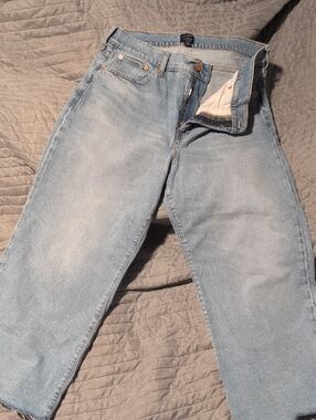J. Crew Wide Leg Crop Light Wash Men's Straight Jeans